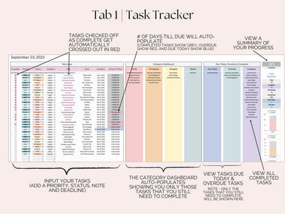 Task Tracker with Dynamic Calendar & Habit Tracker