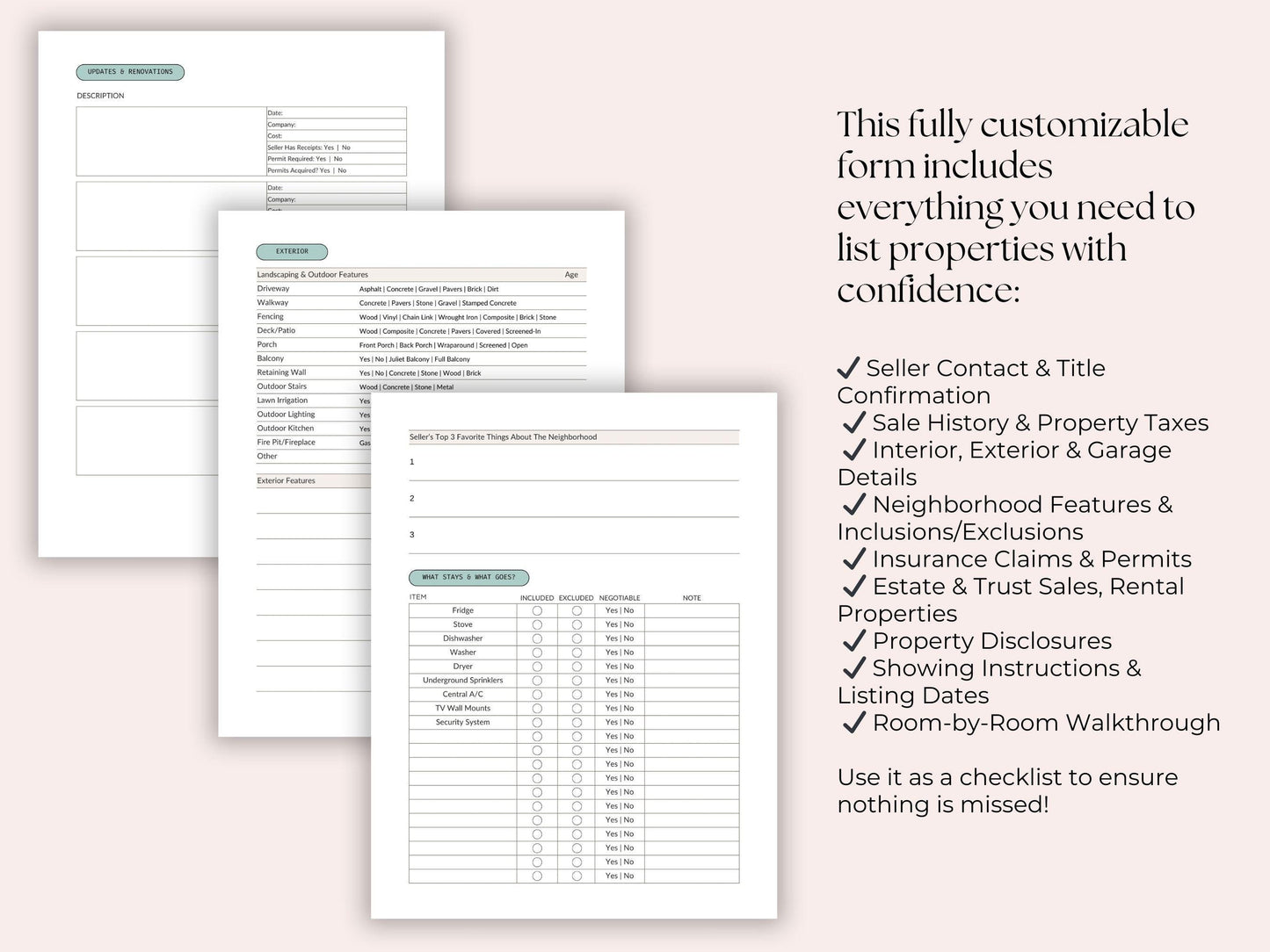 Listing Intake Form