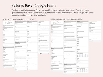 Buyer & Seller Transaction Email Templates + Intake Forms