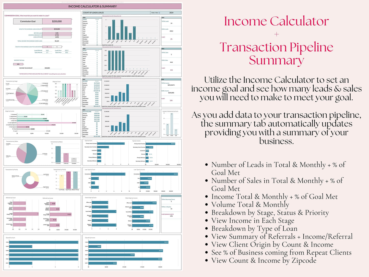 Loan Officer Pipeline with Task Tracker