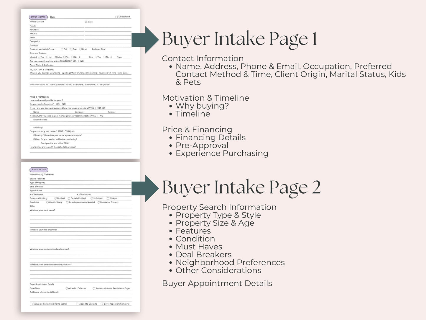 Buyer and Seller Intake Questionnaire