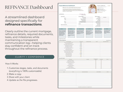 Loan Officer Shared Client Dashboard
