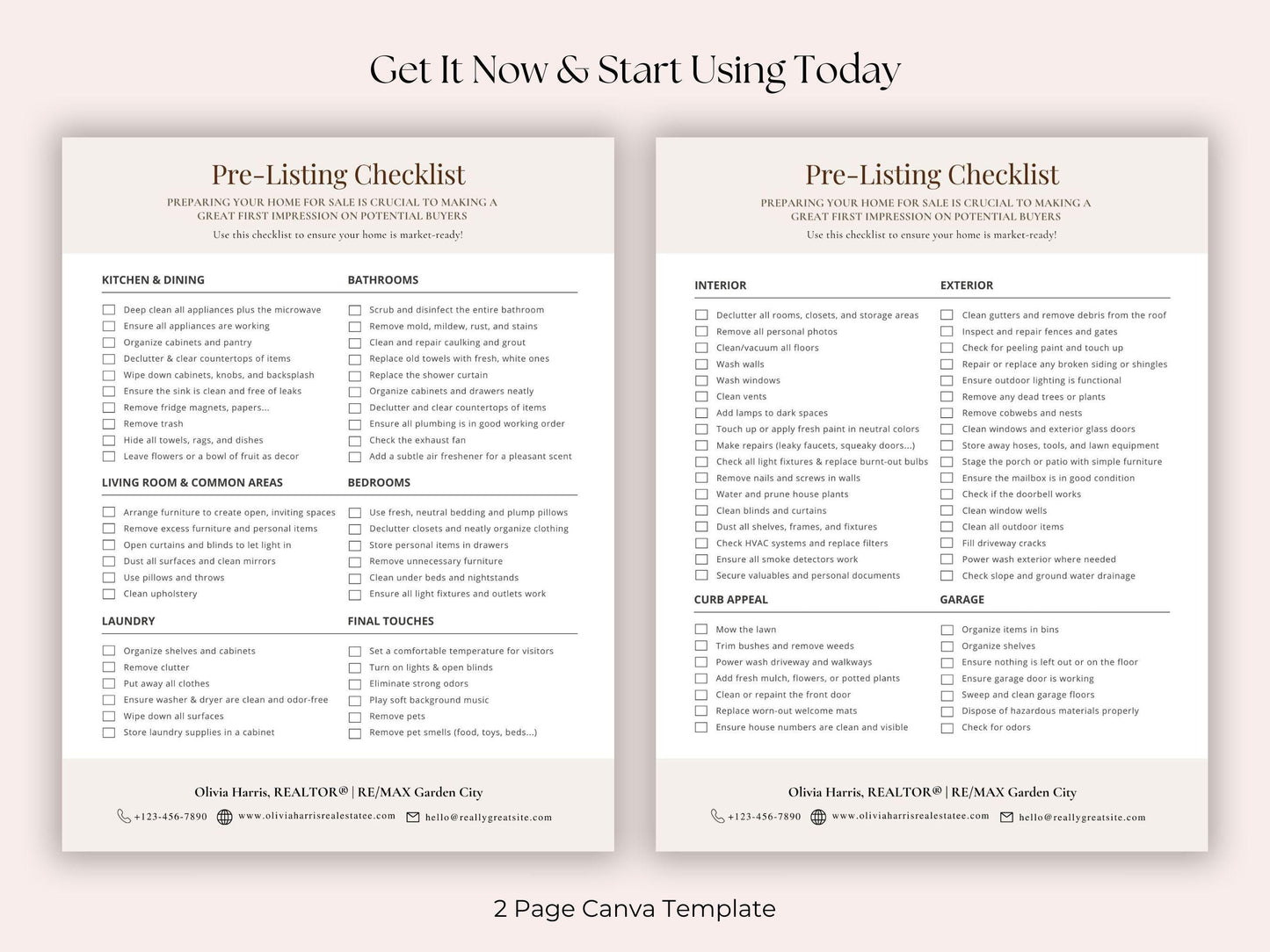 Seller Pre-Listing Checklist