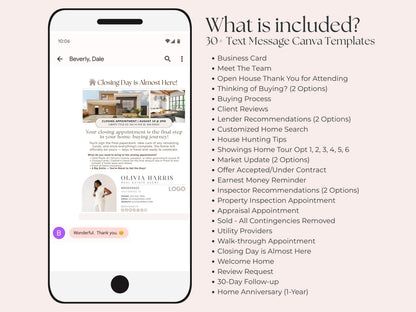 Buyer Client Journey Text Message Bundle