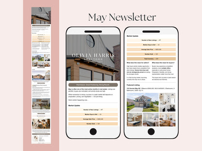 Monthly Email Newsletter Template Bundle