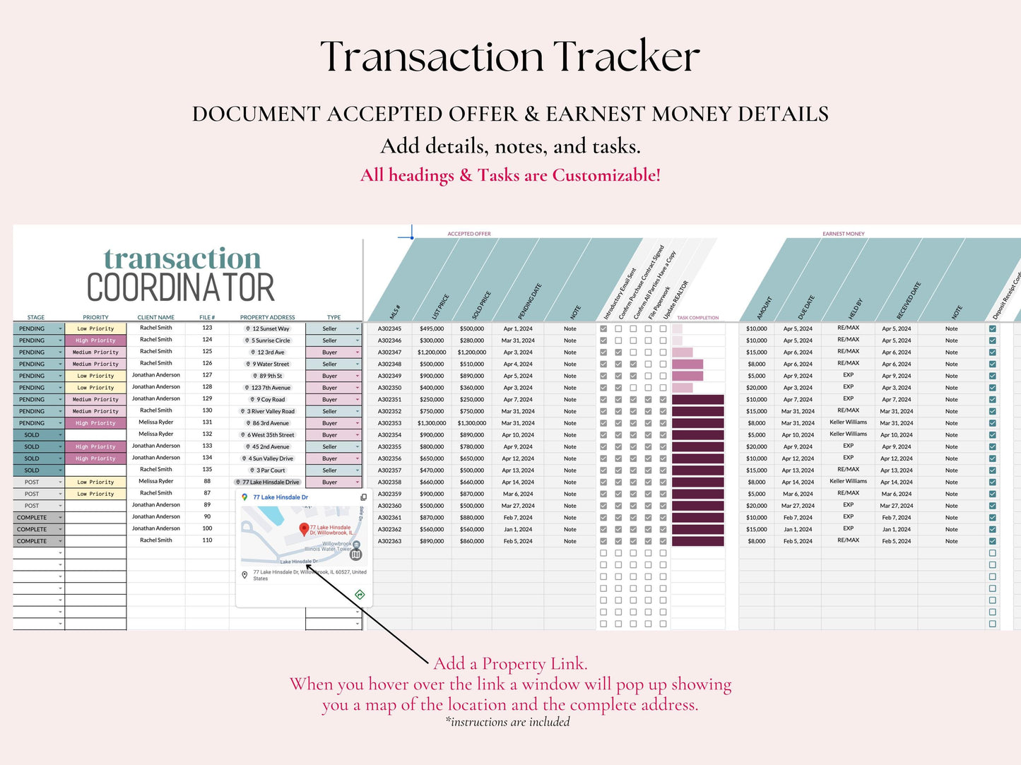 Transaction Coordinator Pipeline Tracker