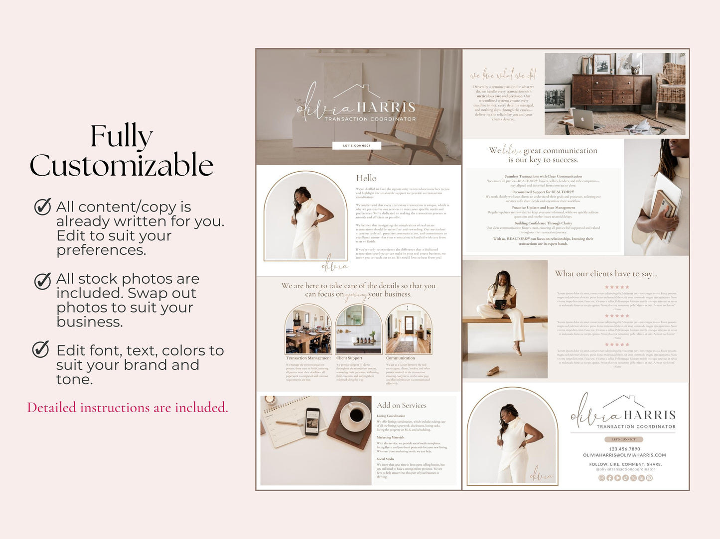 TC Professional Website Canva Template
