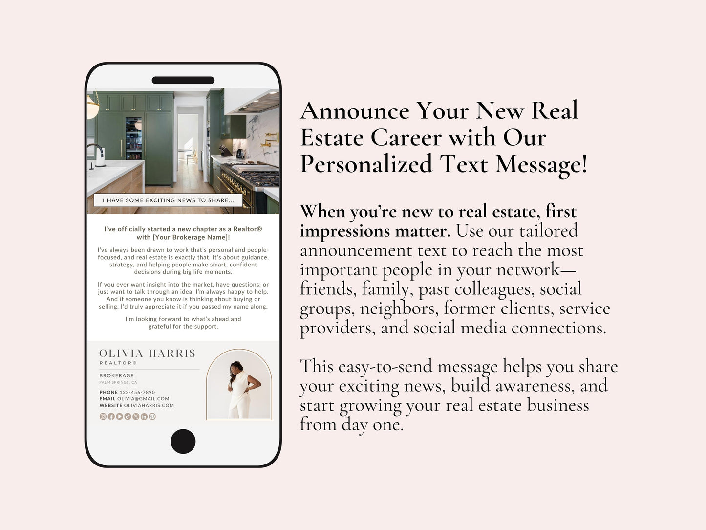 New Agent Announcement Text Message