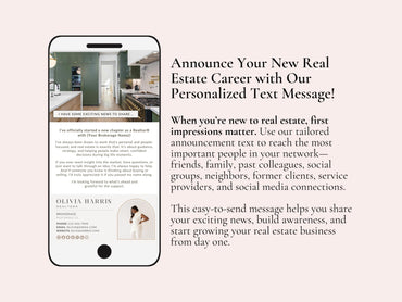 New Agent Announcement Text Message