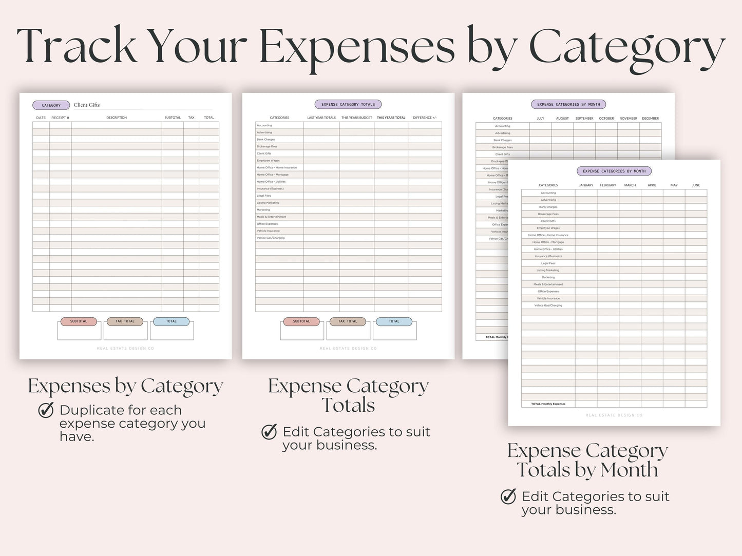Income & Expense Worksheets