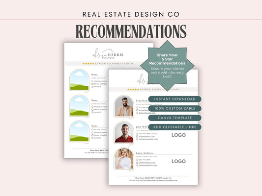Recommendations Flyer Template