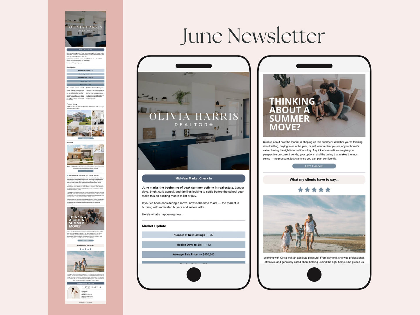 Monthly Email Newsletter Template Bundle