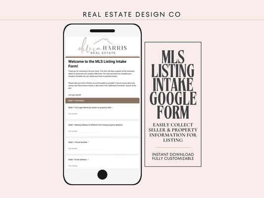 MLS Listing Intake Form