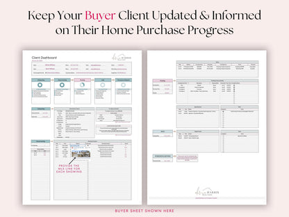 Buyer and Seller Client Transaction Dashboard