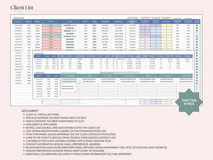 Client List & Nurture Plan